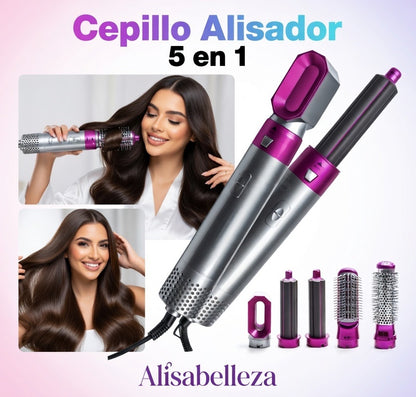 Cepillo Multiuso Rizador Secador 5 En 1
